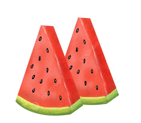 Sliced Watermelon Clipart Transparent Png Hd Two Slices Of Watermelon