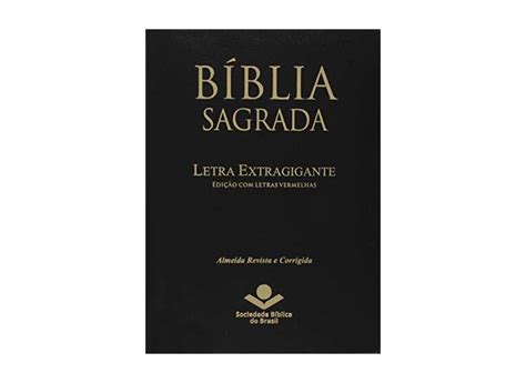 Bíblia Sagrada Letra Extra Gigante Capa em Couro Bonded Índice