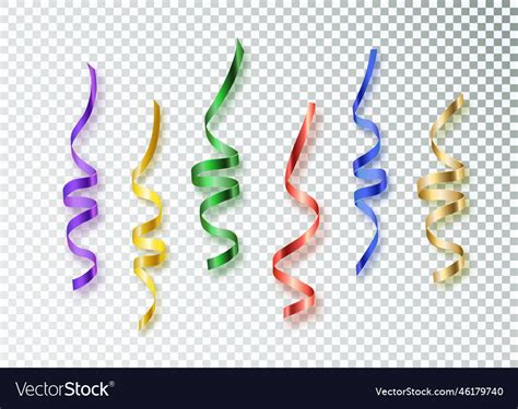 Element of colorful ribbon for celebration Vector Image