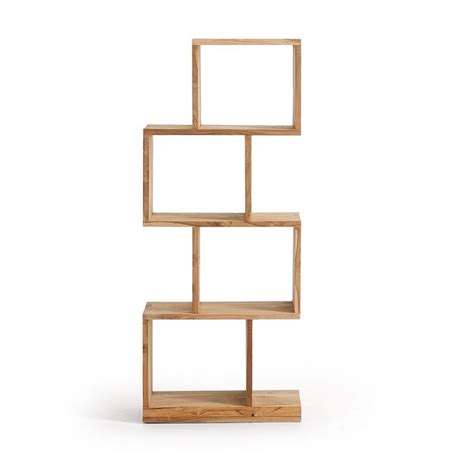 bibliotheque meuble wood shelving units kave home wood shelves