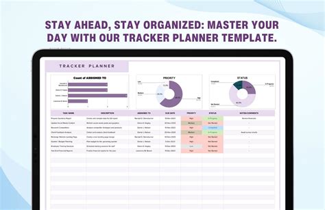 Tracker Planner Template in Excel, Google Sheets - Download | Template.net