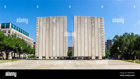 John F Kennedy Memorial Plaza For Jfk Panorama Landmark In Dallas