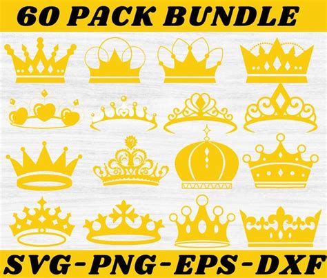 Crown Svg Bundle Crown Svg Tiara Svg Queen Tiara Svg Princess Tiara