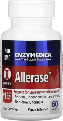 Allerase Enzymedica 60 kapsułek Wsparcie dróg oddechowych TOPwitaminy