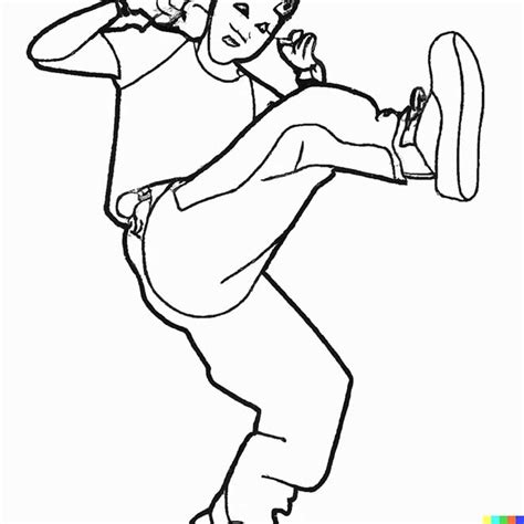Dança De Rua Desenho - 12+ Desenhos de Dança de Rua para Imprimir e Colorir/Pintar