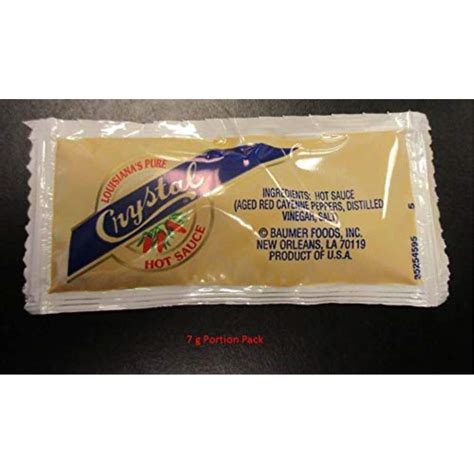 Crystal Hot Sauce Portion Pack 7 Gram 200 Case Walmart