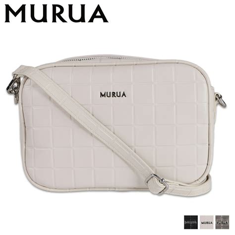 【楽天市場】murua ムルーア ショルダーバッグ バッグ レディース 斜め掛け 小さめ Shoulder Bag ブラック アイボリー