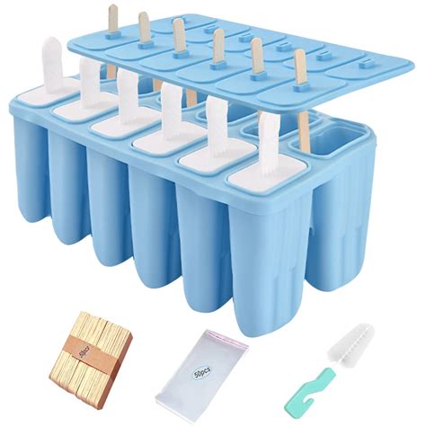 Amazon.com: Silicone Popsicle Molds with Sticks Wpunwen 12 Cavity Ice
