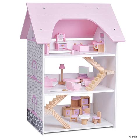 Fun Little Toys - Wooden Dollhouse