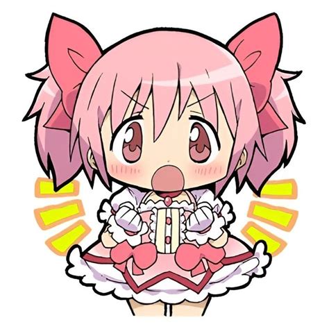 madoka cheer sticker in 2022 Modoka magica Cute icons Mahō