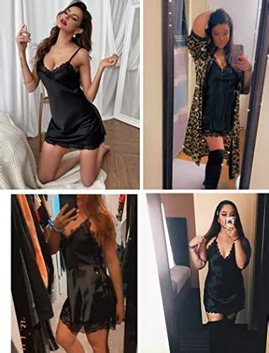 Combo Set Of Stylish Babydoll Lingerie With G String Panty And Bra Panty Set Free Size Black And