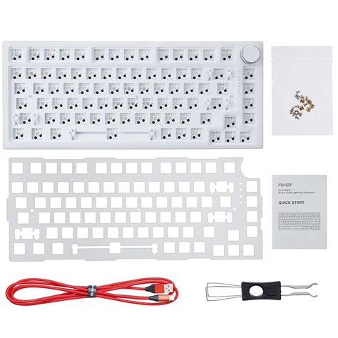 New Feker Ik Pro Qmk Via Kit Keys Gasket Hot Swappable Wired Mechanical Keyboard Diy