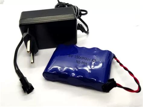 Bateria Para Carrinho 6v 1500mah Aa Smp02 Carregador Parcelamento Sem Juros