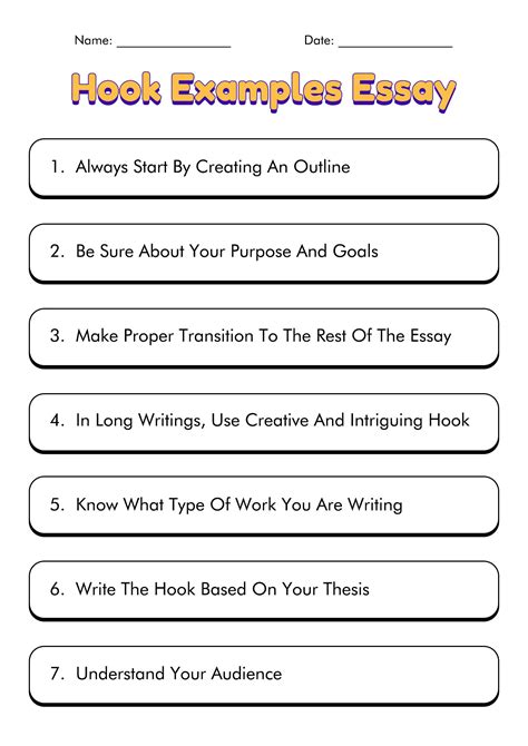 Hook | PDF - Worksheets Library