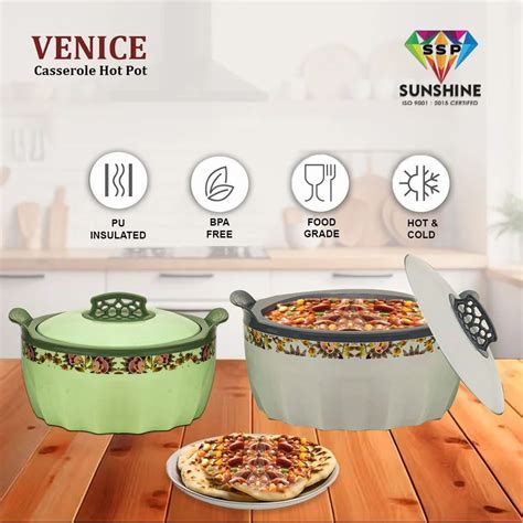 Plastic Ssp Sunshine Hot Pot Casserole Set Capacity Litre At Piece In Chennai
