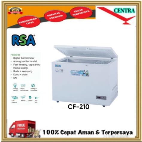 Jual Rsa Chest Freezer Cf Cf Freezer Box Liter Kota