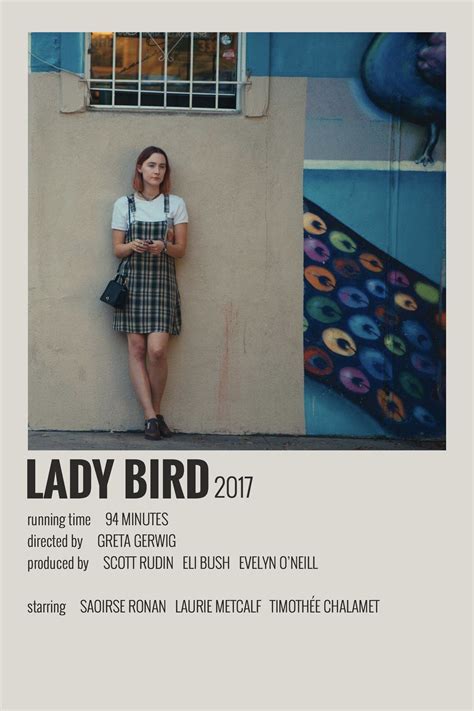 Ladybird Film Poster - Minimalist Poster Store