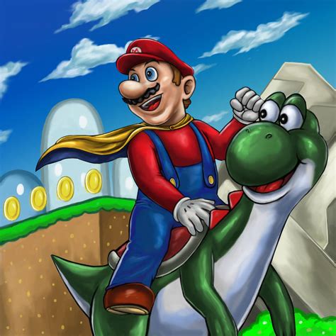 Mario And Yoshi Super Mario World - Mario and Yoshi - (Super Mario World) by SoulStryder210 on DeviantArt