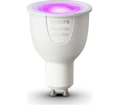 Buy PHILIPS Hue White & Colour Ambience Smart LED Bulb - Spotlight GU10 ...