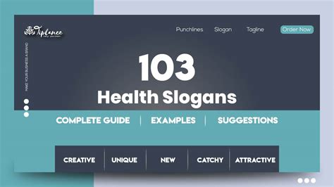 103+ Best Health Slogans Ideas & Taglines - Tiplance