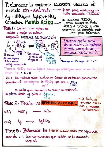 Ejercicio Resuelto Balanceo De Una Reacción Redox Estudio Ciencia