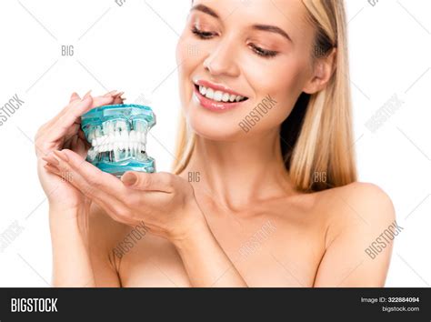 Naked Smiling Blonde Image Photo Free Trial Bigstock
