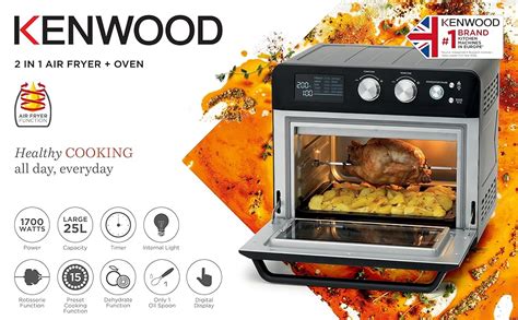 Kenwood Oven 2 In 1 1700W 25L Toaster Air Fryer Grill Broiling