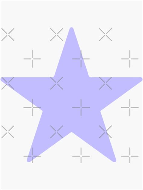 Pastel Purple Star Sticker Sticker For Sale By Lifeinpastel Redbubble