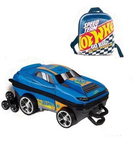 Mochila De Rodinha Hot Wheels D Infantil Rodas Maxtoy Frete Gr Tis
