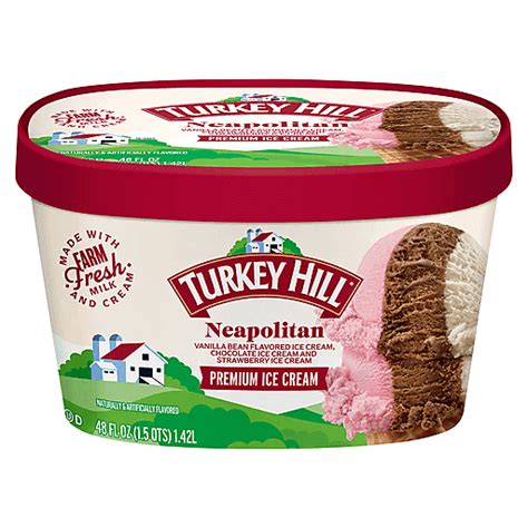 Turkey Hill® Neapolitan Premium Ice Cream 48 Fl Oz Tub Neapolitan