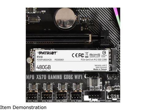 Patriot P310 M 2 2280 480GB PCIe Gen3 X 4 NVMe 1 3 Internal Solid