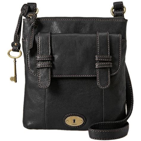 Fossil ‘carson Black Leather Cross Body Handbag Fossil Crossbody Bag