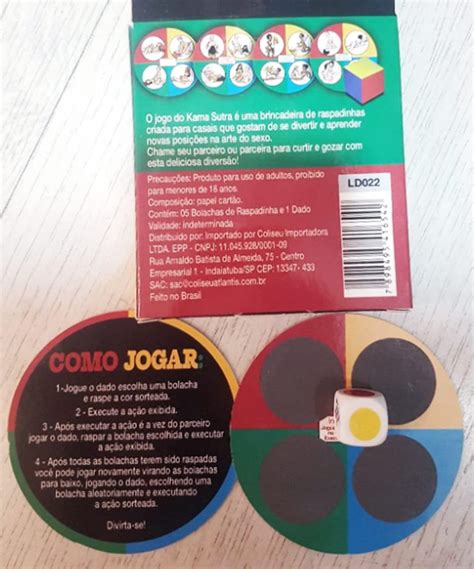 Jogo Do Kama Sutra Dado E Raspadinha Aline Lingerie