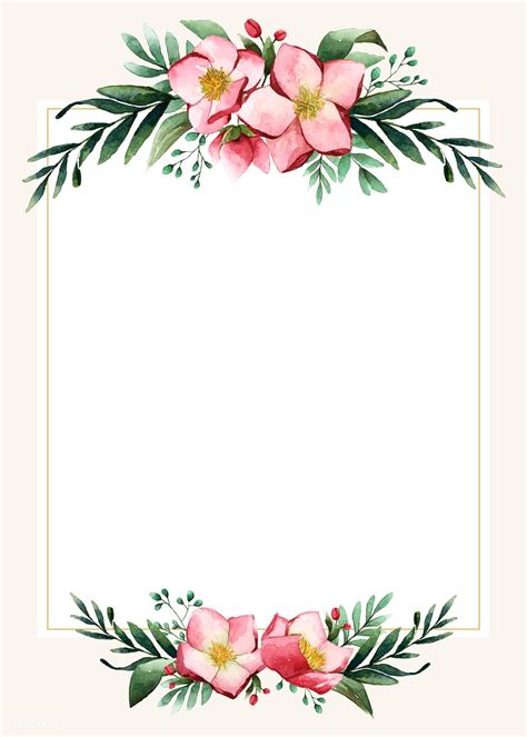 flower invitation card template disenos tarjetas de boda bordes de