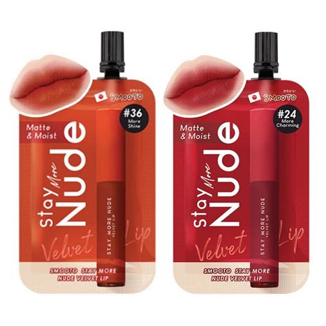 Smooto Stay More Nude Velvet Lip Shopee Thailand