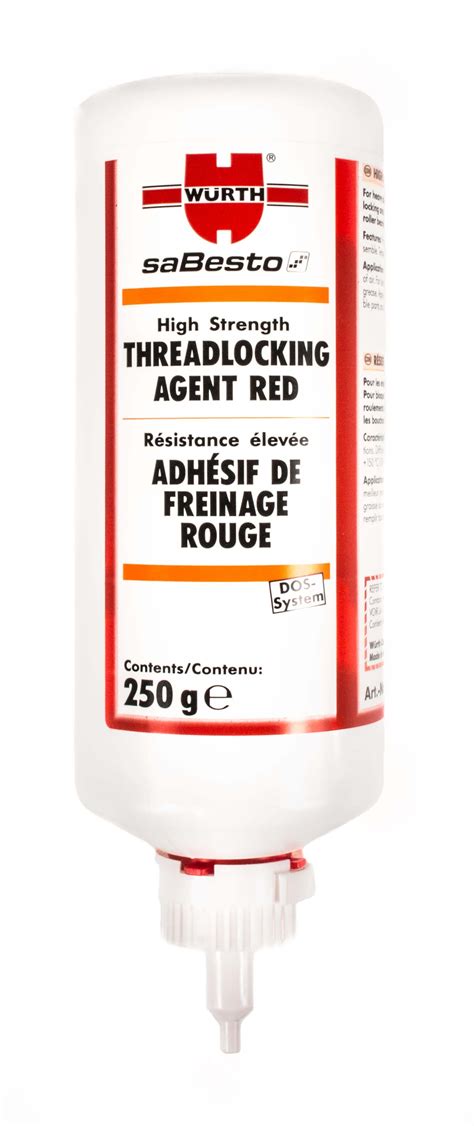 Threadlocking Agent High Strength Red 250 G 893271250