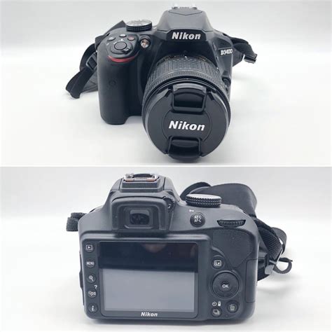 Nikon ニコン デジタルカメラ D3400 カメラ ブラック N1510 18-55mm/70-300mm カメラレンズ バッテリー 充電 ...