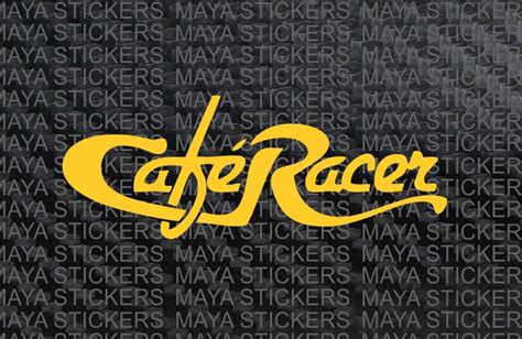 Cafe Racer Decal Sticker For Motorcycles Etsy