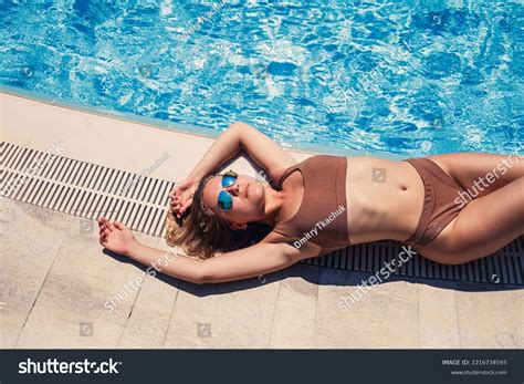 Attractive Beautiful Woman Blond Hair Bikini Stock Photo Shutterstock