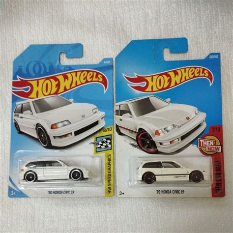 Hot Wheels Honda Civic EF GReddy VTEC HW Speed Graphics Then And Now JDM Series Shopee