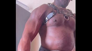 Sexy Leather Harness Hot Flex Show And Bate Cum XNXX