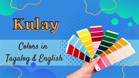 Kulay - Colors in Tagalog & English - YouTube
