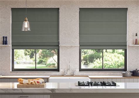 Ascot Stone Grey Roman Blind 247Blinds