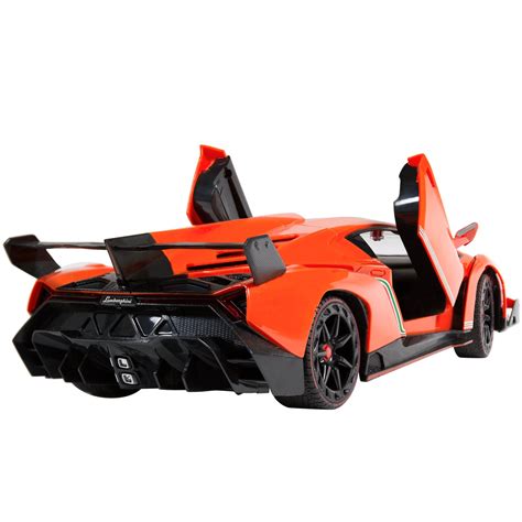 Haktoys Licensed Lamborghini Veneno Roadster Orange Color Scale