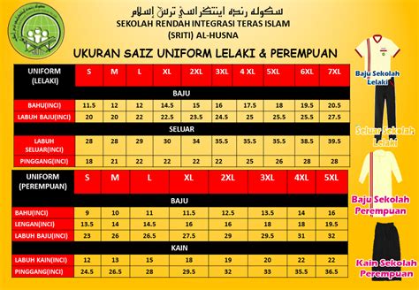 Saiz Baju Sekolah Rendah Perempuan Pilih Baju Sekolah Untuk Anak