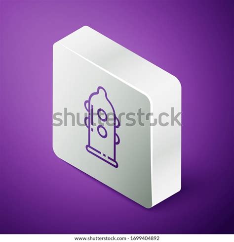 Isometric Line Condom Safe Sex Icon Stock Vector Royalty Free