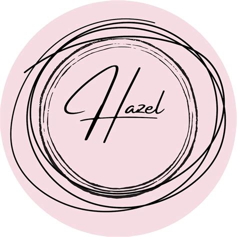 Hazel Labels Circle Logo Stickers For Weddings Personalization