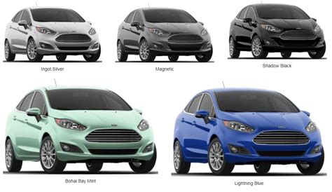 ford fiesta color choices heritage ford