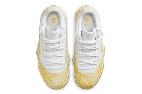 Air Jordan 11 Low Yellow Snakeskin Ah7860 107 Release Hypebeast
