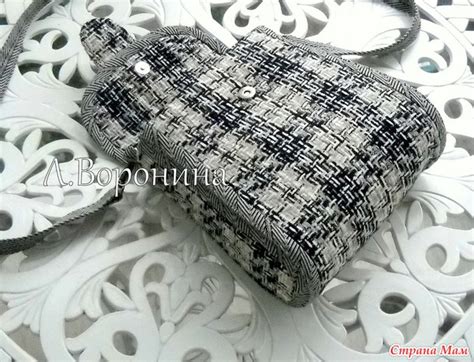 Сумочка на длинном ремешке из твидовой ткани - Сумки &Co - Страна Мам